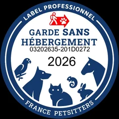 Label Professionnel France Petsitters – Garde sans hébergement 2026